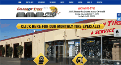 Desktop Screenshot of calderontiresandservice.net